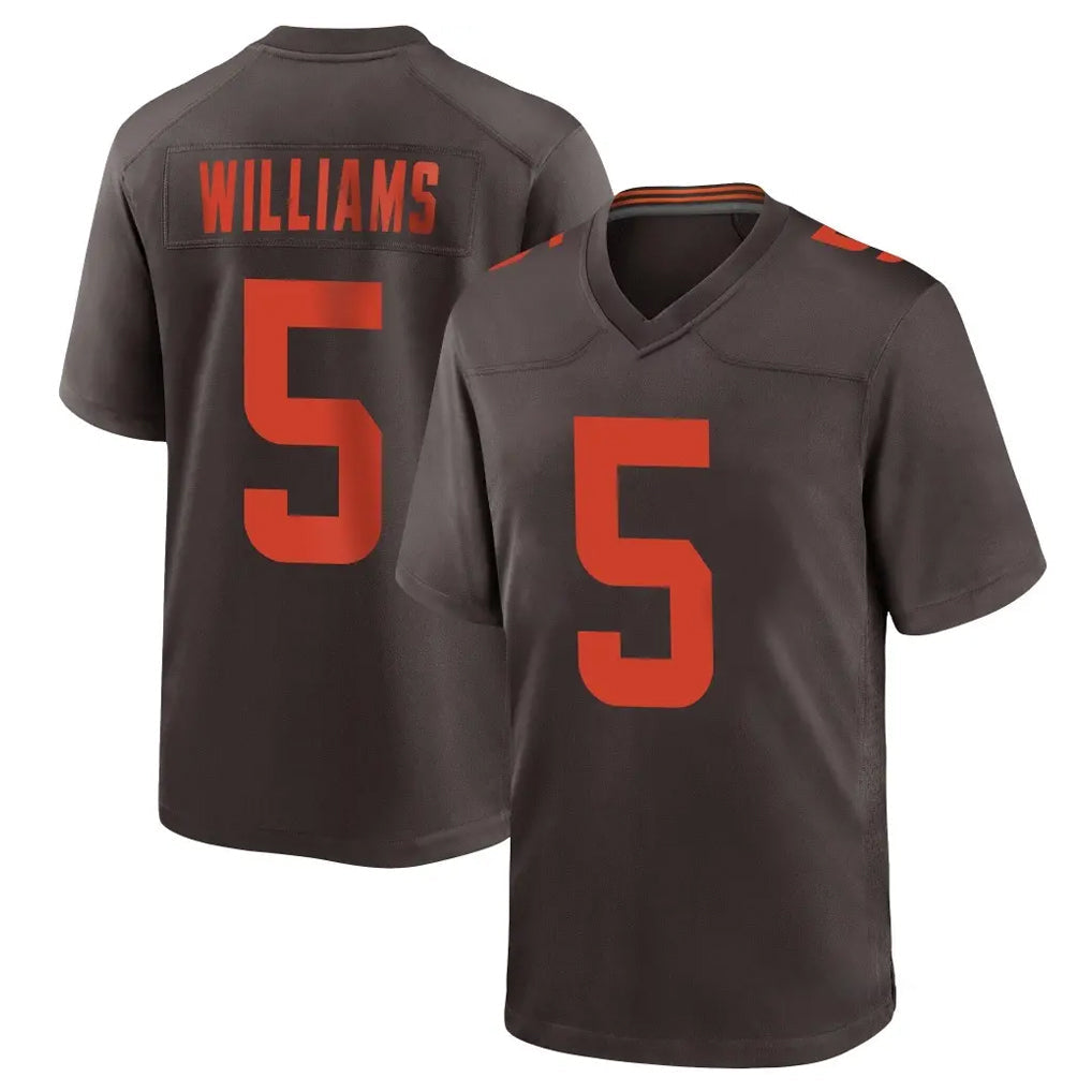 Pkot C.Browns #5 Quincy Williams Player Brown Alternate Home Game Stitched Jerseys