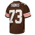 Pkot C.Browns #73 Joe Thomas Mitchell & Ness Brown Legacy Replica Puhic Game Stitched Jerseys
