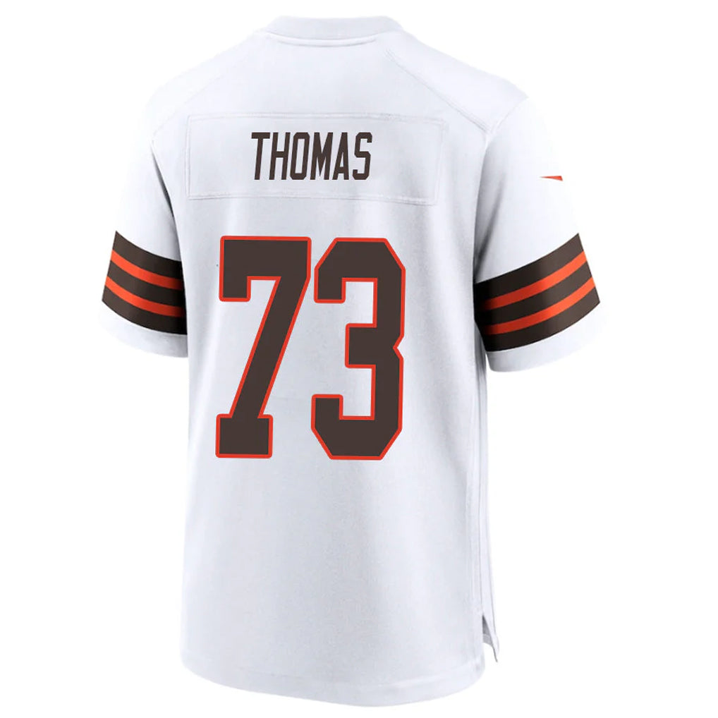 Pkot C.Browns #73 Joe Thomas Player White Alternate Home Game Stitched Jerseys