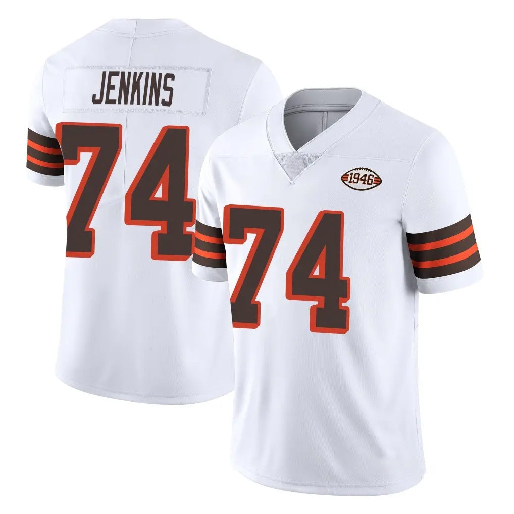 Pkot C.Browns #74 Elgton Jenkins Player White Limited  Vapor 1946 Collection Alternate Game Stitched Jerseys