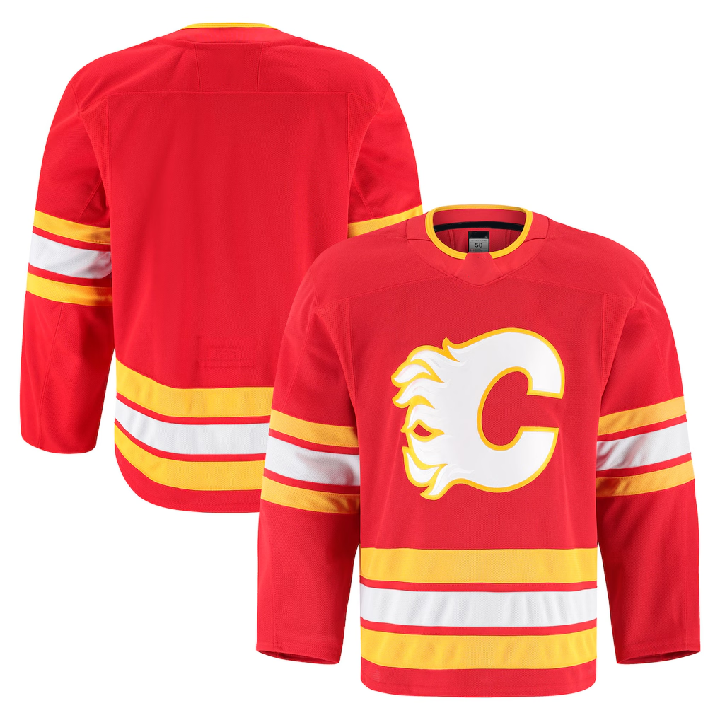 Pkot C.Flames Red Home Authentic Pro Jerseys