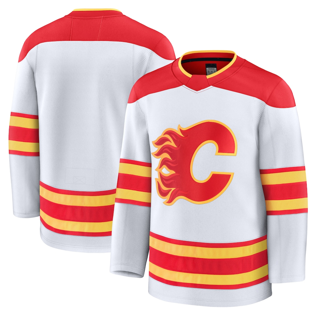 Pkot C.Flames White Away Premium Jerseys