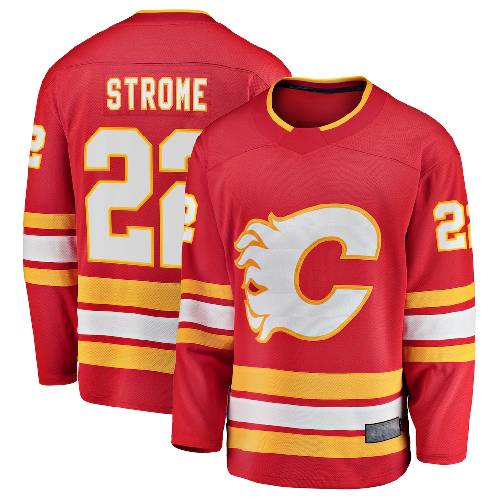 Pkot C.Flames #22 Ryan Strome Red Home Breakaway Jerseys