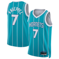 Pkot C.Hornets #7 Kon Knueppel Teal Swingman Jerseys - Icon Edition