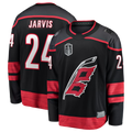 Pkot C.Hurricanes #24 Seth Jarvis Black 2026 Stanley Cup Final Home Breakaway Stitched Jerseys