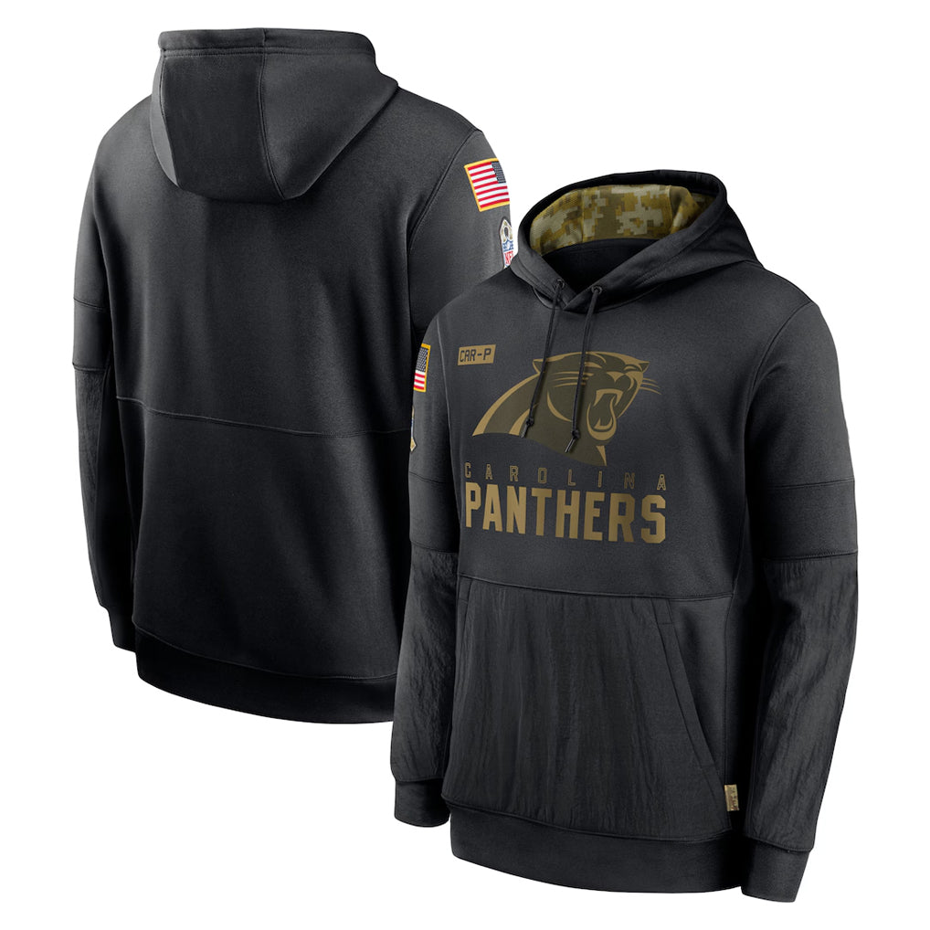 Pkot C.Panthers Black Salute to Service Pullover Hoodies Limited Game Blank Player Stitched Jerseys