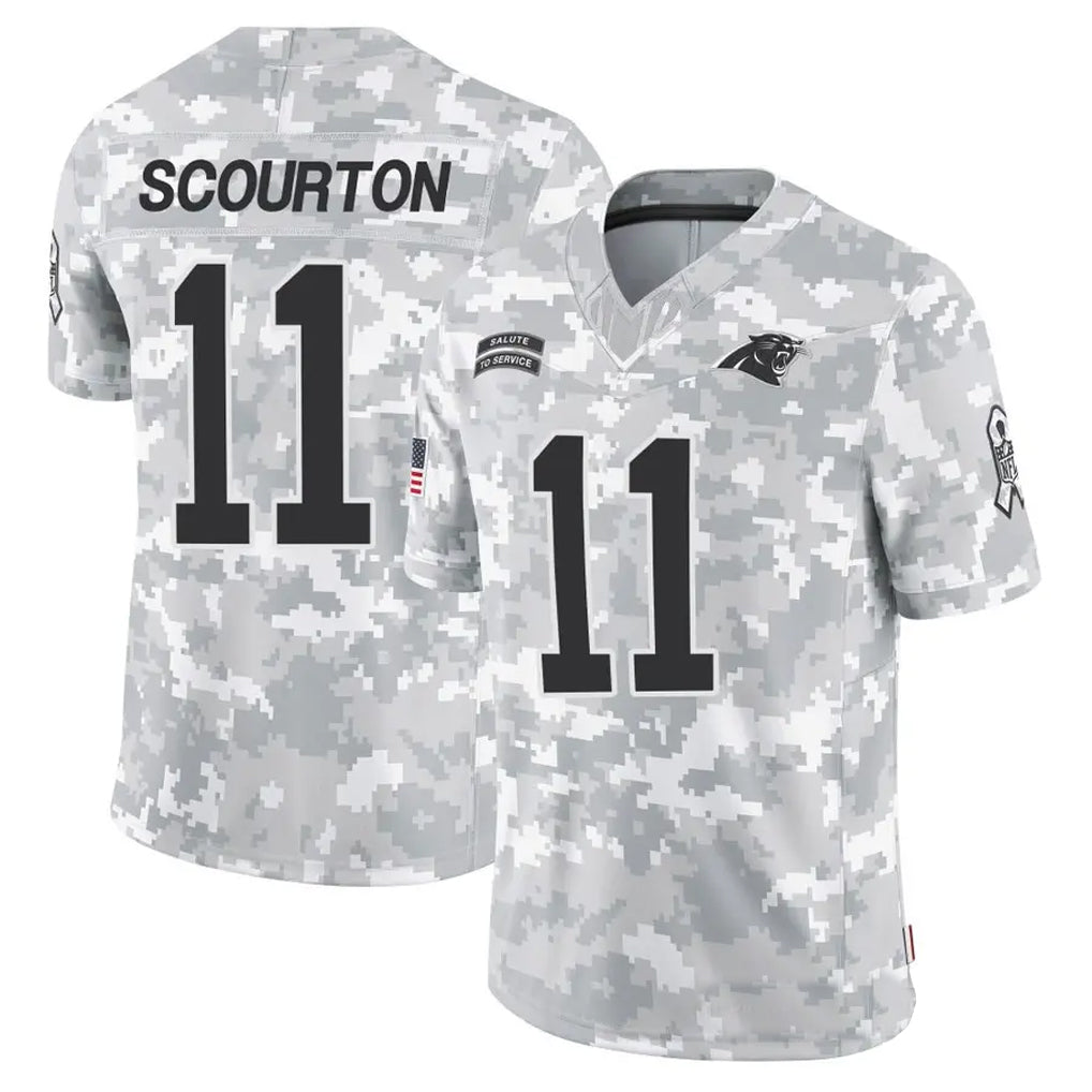 Pkot C.Panthers #11 Nic Scourton Player Arctic Camo Salute to Service Limited Stitched Jerseys