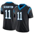 Pkot C.Panthers #11 Nic Scourton Player Black Vapor F.U.S.E. Limited Stitched Jerseys