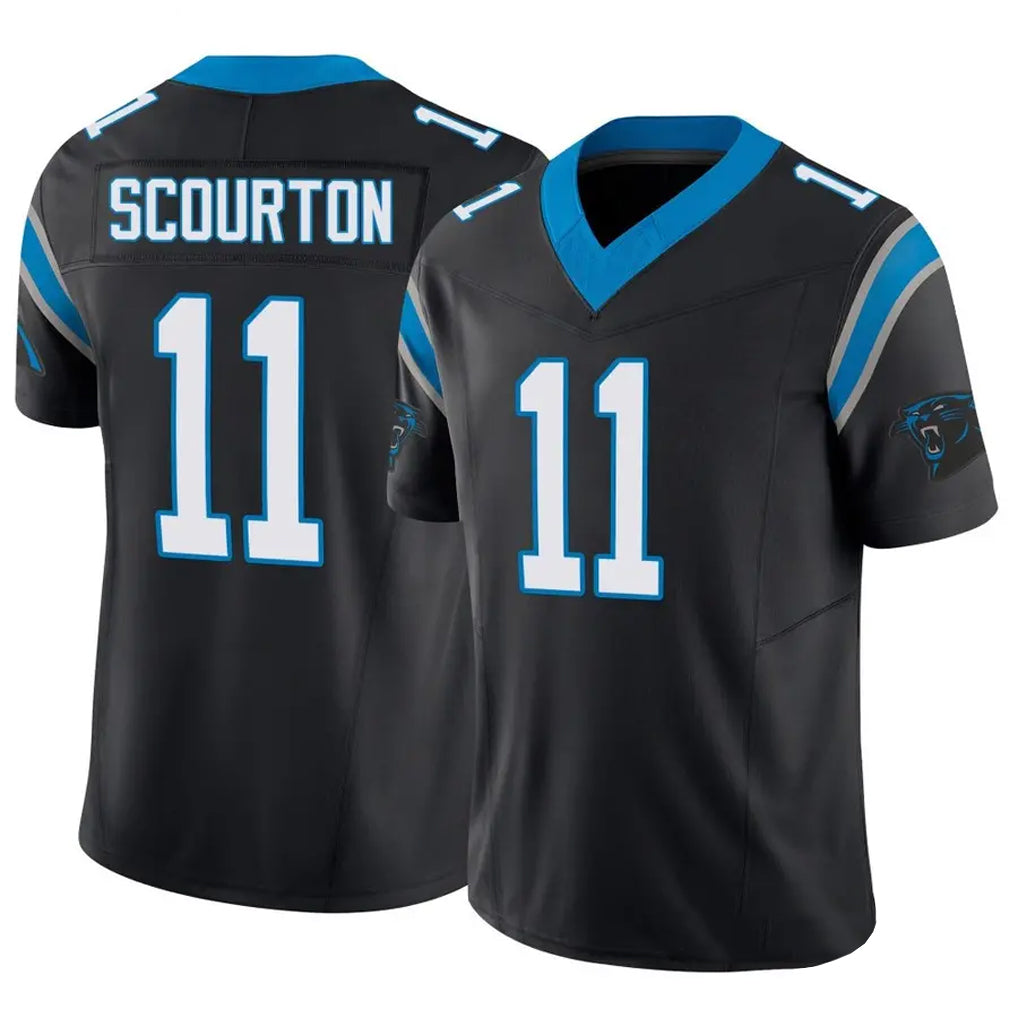 Pkot C.Panthers #11 Nic Scourton Player Black Vapor F.U.S.E. Limited Stitched Jerseys