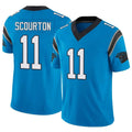 Pkot C.Panthers #11 Nic Scourton Player Blue Limited Vapor F.U.S.E. Home Game Jerseys