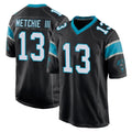 Pkot C.Panthers #13 John Metchie III Player Black Home Game Stitched Jerseys