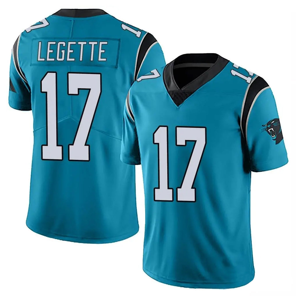 Pkot C.Panthers #17 Xavier Legette Player Blue Vapor Untouchable Limited Game Stitched Jerseys