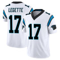 Pkot C.Panthers #17 Xavier Legette Player White Vapor F.U.S.E. Limited Home Game Stitched Jerseys