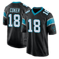 Pkot C.Panthers #18 Jalen Coker Player Black Game Stitched Jerseys
