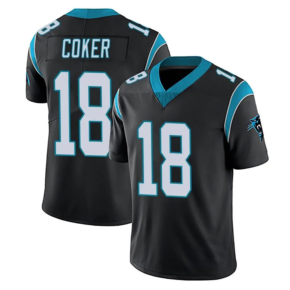 Pkot C.Panthers #18 Jalen Coker Player Black Vapor Untouchable Limited Game Stitched Jerseys