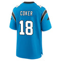 Pkot C.Panthers #18 Jalen Coker Player Blue Home Game Stitched Jerseys