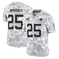 Pkot C.Panthers #25 Jonathon Brooks Player Arctic Camo Salute to Service Limited Game Stitched Jerseys