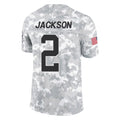 Pkot C.Panthers #2 Michael Jackson Player Arctic Camo Salute to Service Limited Game Stitched Jerseys