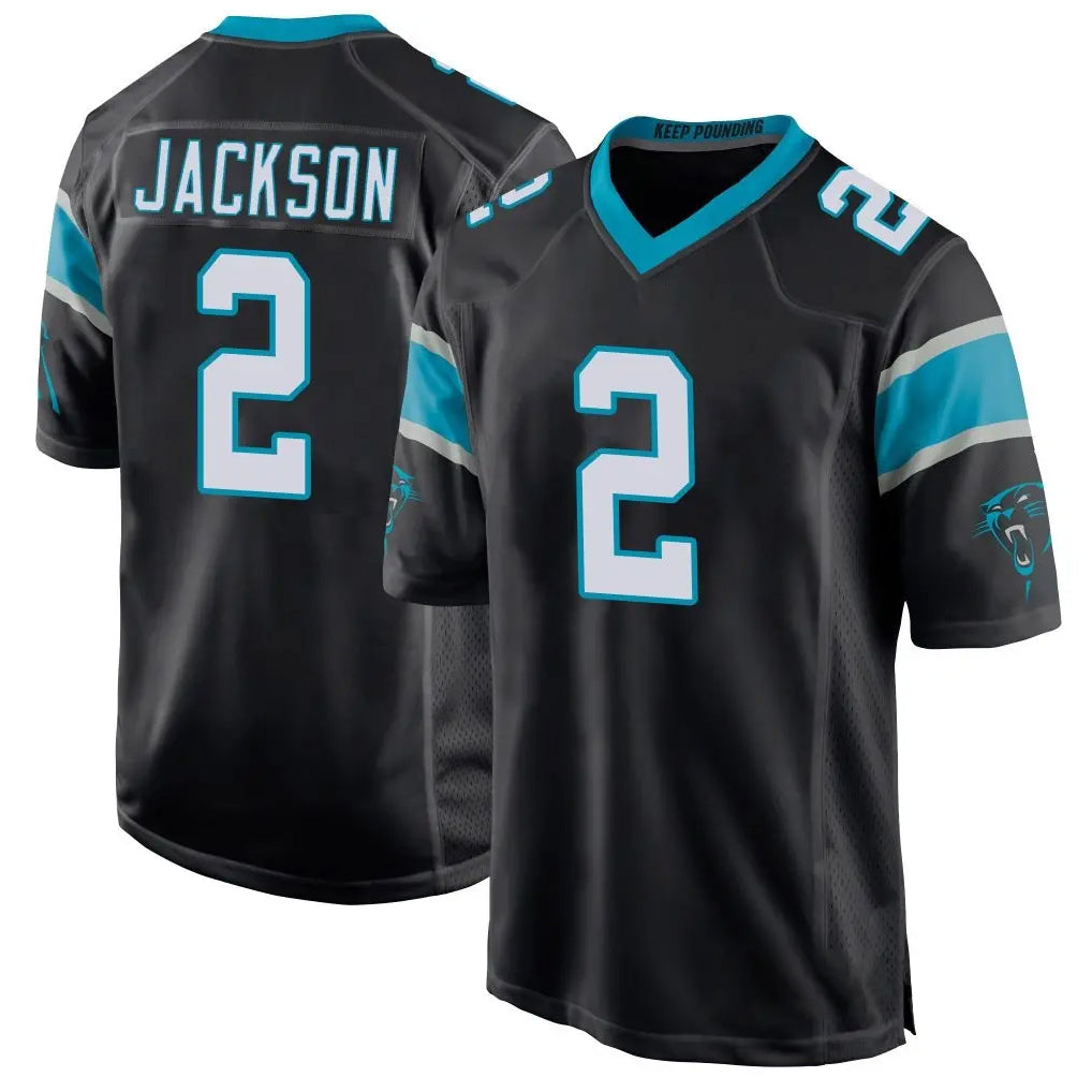 Pkot C.Panthers #2 Mike Jackson Player Black Game Stitched Jerseys