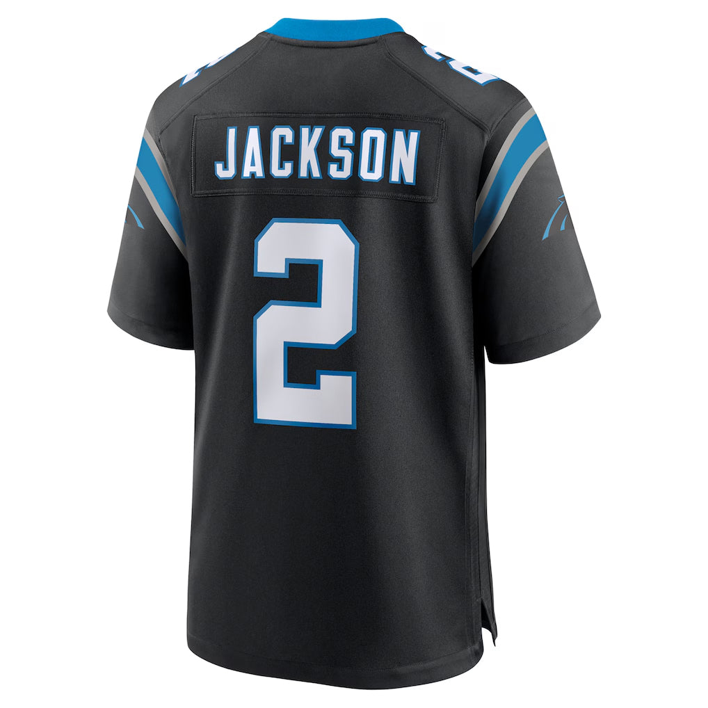 Pkot C.Panthers #2 Mike Jackson Player Black Home Game Stitched Jerseys