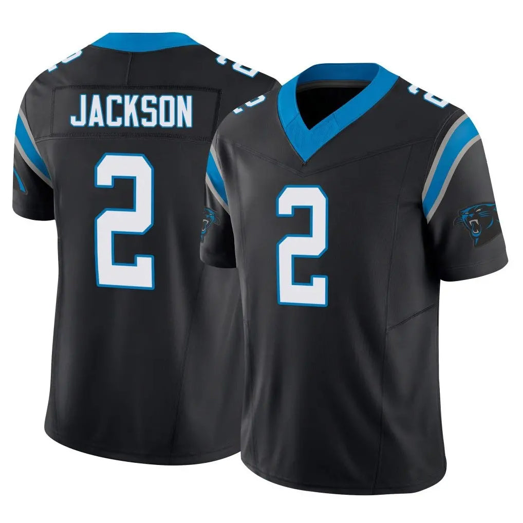 Pkot C.Panthers #2 Mike Jackson Player Black Vapor F.U.S.E. Limited Home Game Stitched Jerseys