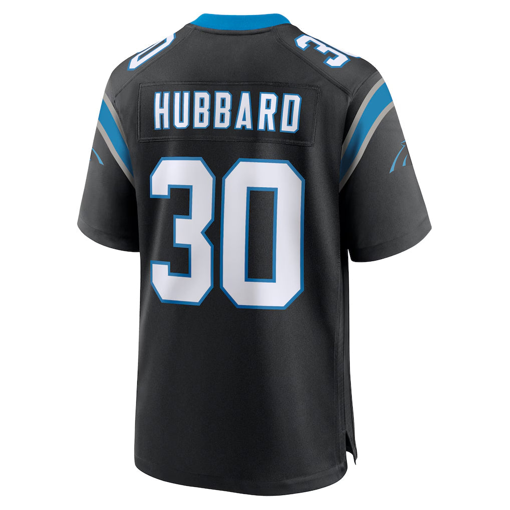 Pkot C.Panthers #30 Chuba Hubbard Player Black Home Game Stitched Jerseys