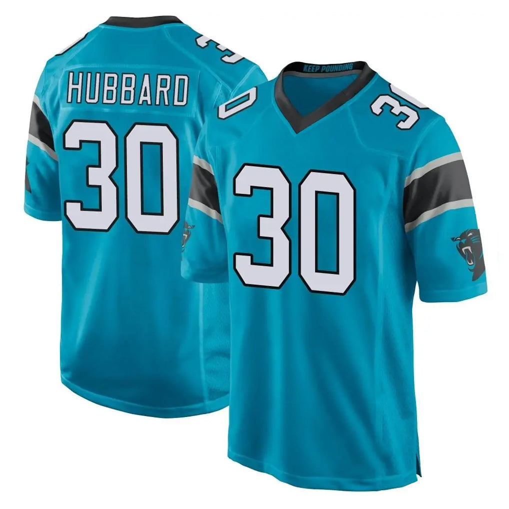 Pkot C.Panthers #30 Chuba Hubbard Player Blue Game Stitched Jerseys