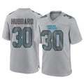 Pkot C.Panthers #30 Chuba Hubbard Player Gray Atmosphere Fashion Game Stitched Jerseys