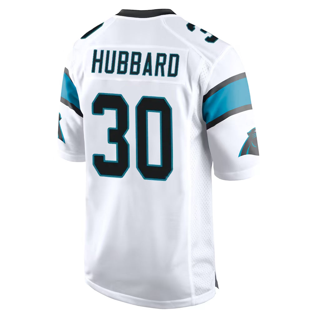 Pkot C.Panthers #30 Chuba Hubbard Player White Game Stitched Jerseys