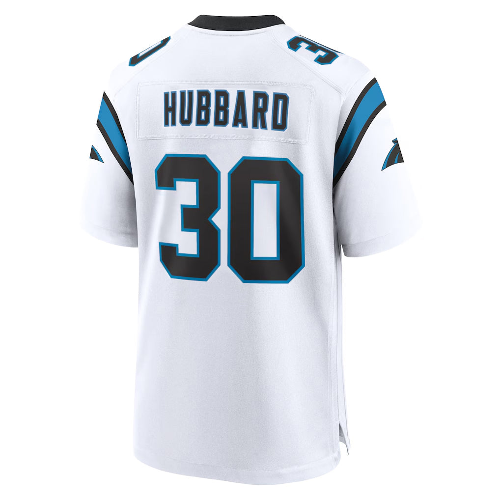 Pkot C.Panthers #30 Chuba Hubbard Player White Home Game Stitched Jerseys