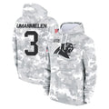 Pkot C.Panthers #3 Princely Umanmielen Player Arctic Camo Salute to Service Pullover Hoodies Limited Game Stitched Jerseys