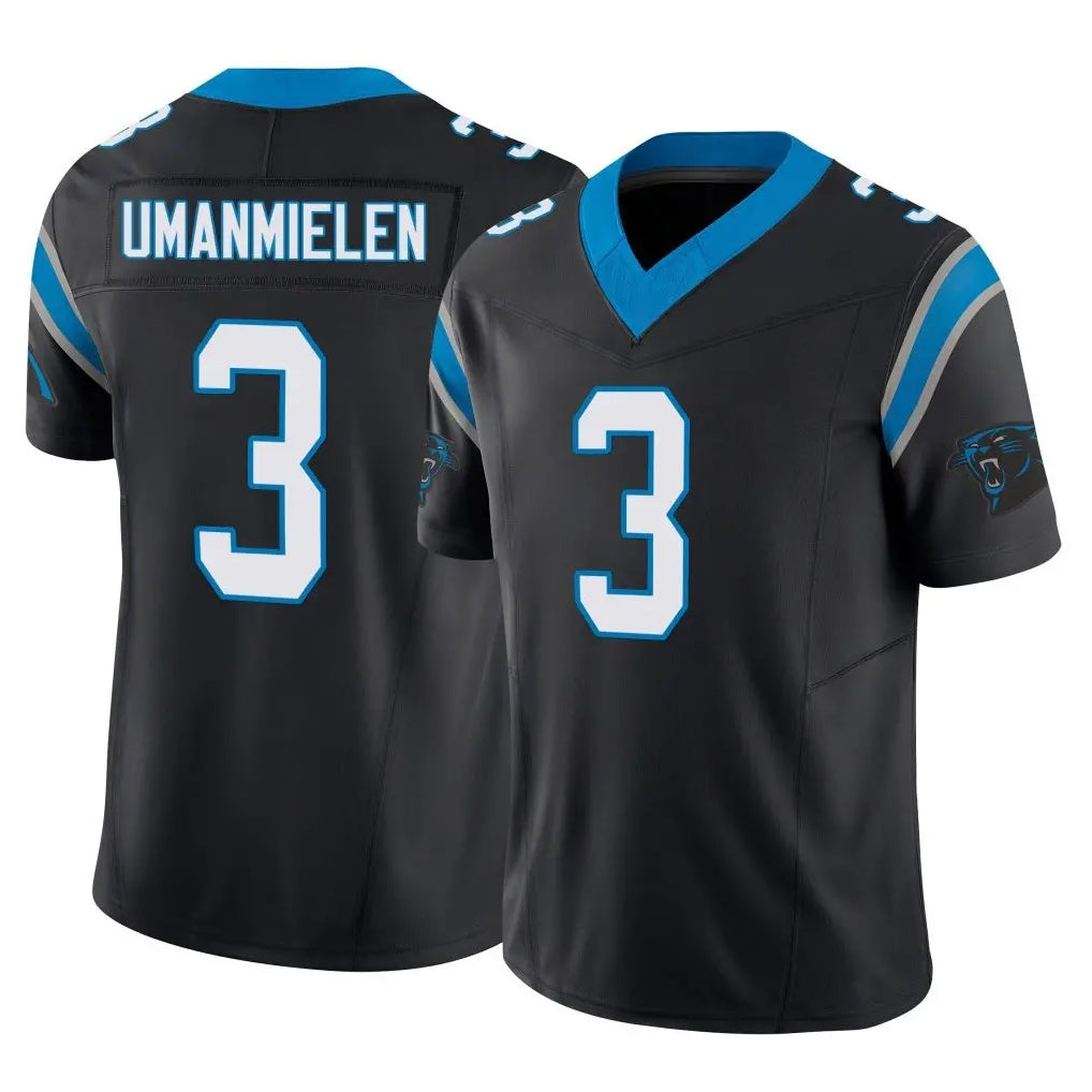 Pkot C.Panthers #3 Princely Umanmielen Player Black Vapor F.U.S.E. Limited Home Game Stitched Jerseys