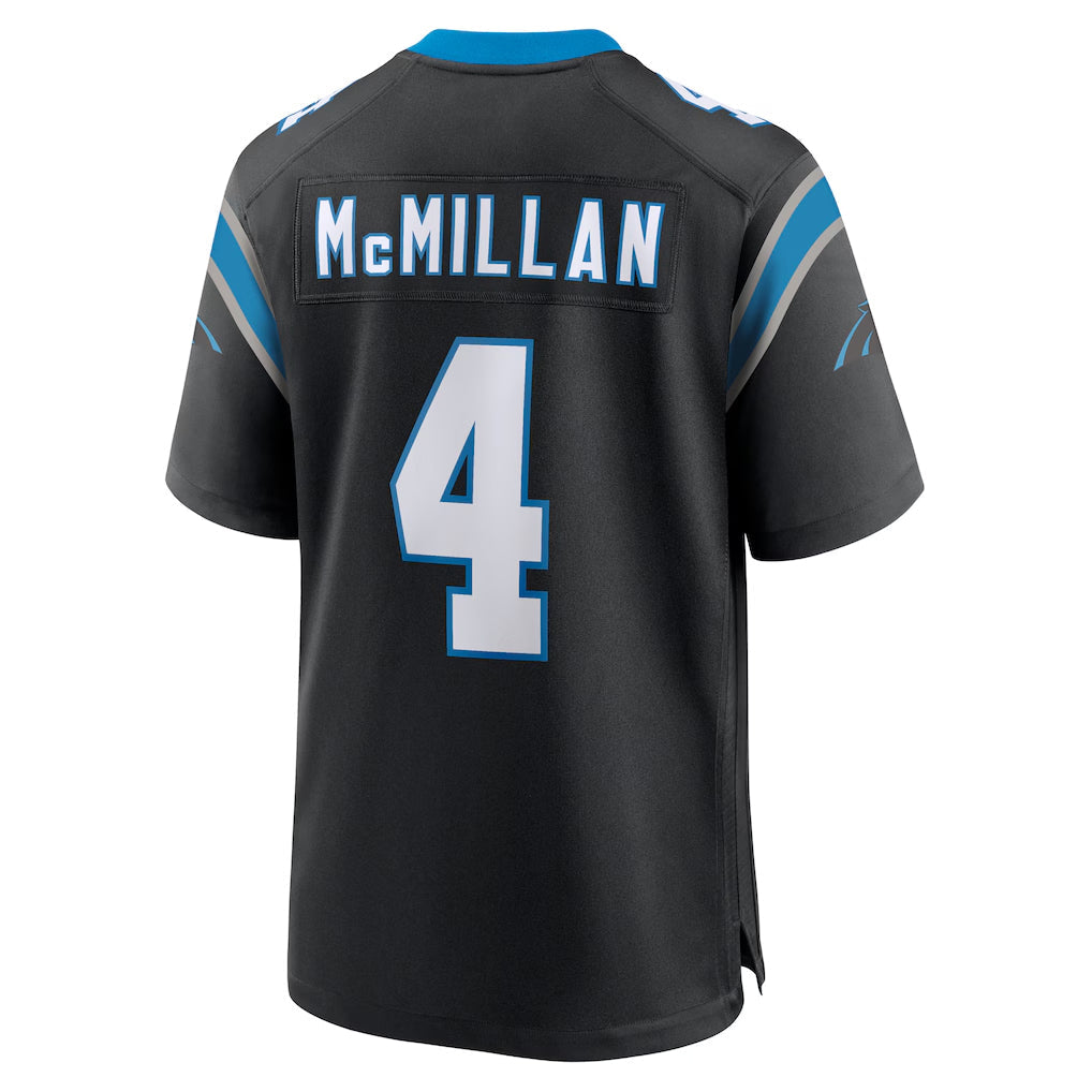 Pkot C.Panthers #4 Tetairoa McMillan Player Black Home Game Stitched Jerseys