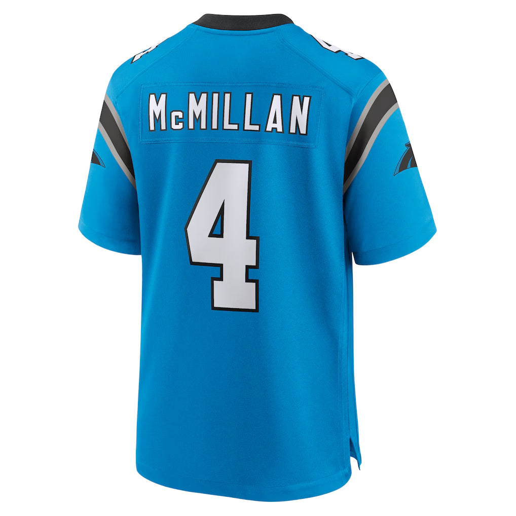 Pkot C.Panthers #4 Tetairoa McMillan Player Blue Home Game Stitched Jerseys