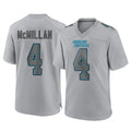 Pkot C.Panthers #4 Tetairoa McMillan Player Gray Atmosphere Fashion Game Stitched Jerseys