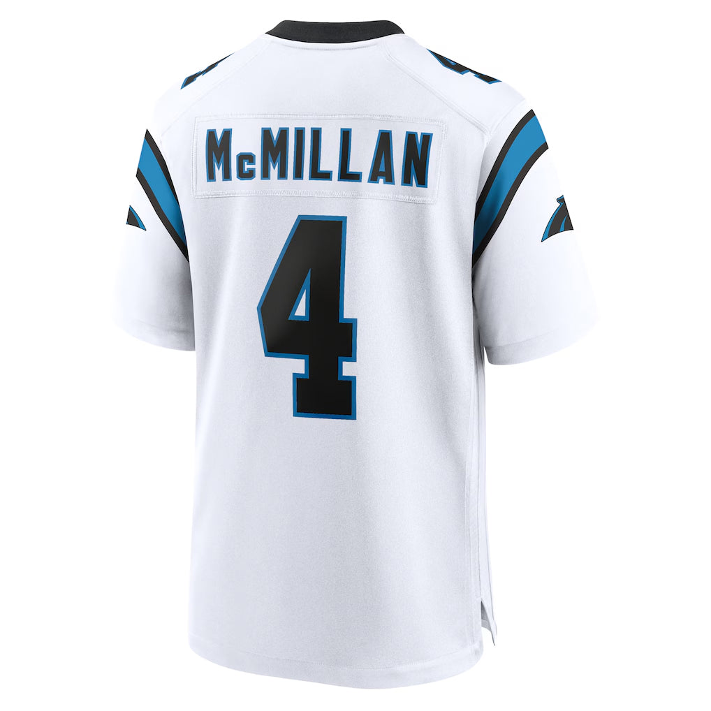 Pkot C.Panthers #4 Tetairoa McMillan Player White Home Game Stitched Jerseys