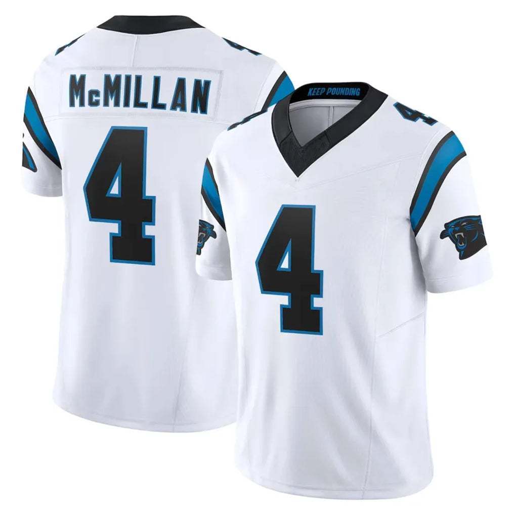 Pkot C.Panthers #4 Tetairoa McMillan Player White Vapor F.U.S.E. Limited Home Game Stitched Jerseys