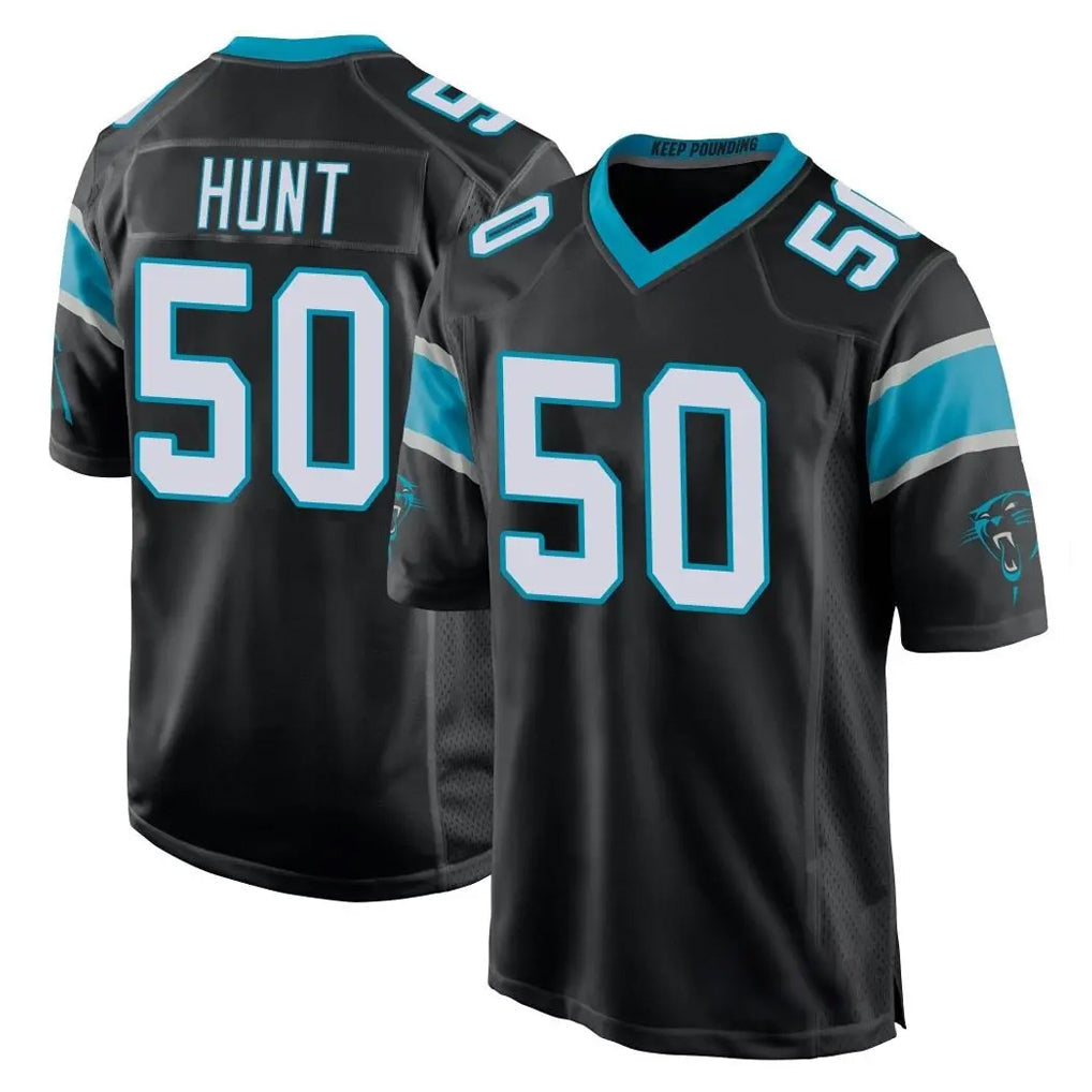Pkot C.Panthers #50 Robert Hunt Player Black Game Stitched Jerseys