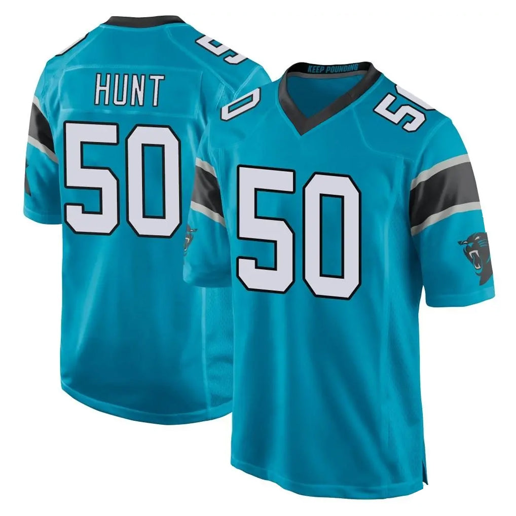 Pkot C.Panthers #50 Robert Hunt Player Blue Game Stitched Jerseys