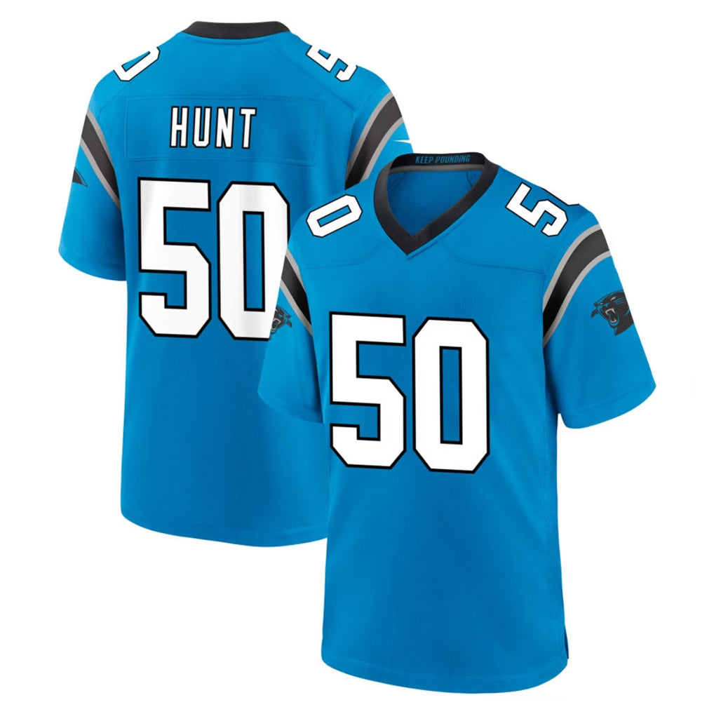 Pkot C.Panthers #50 Robert Hunt Player Blue Home Game Stitched Jerseys