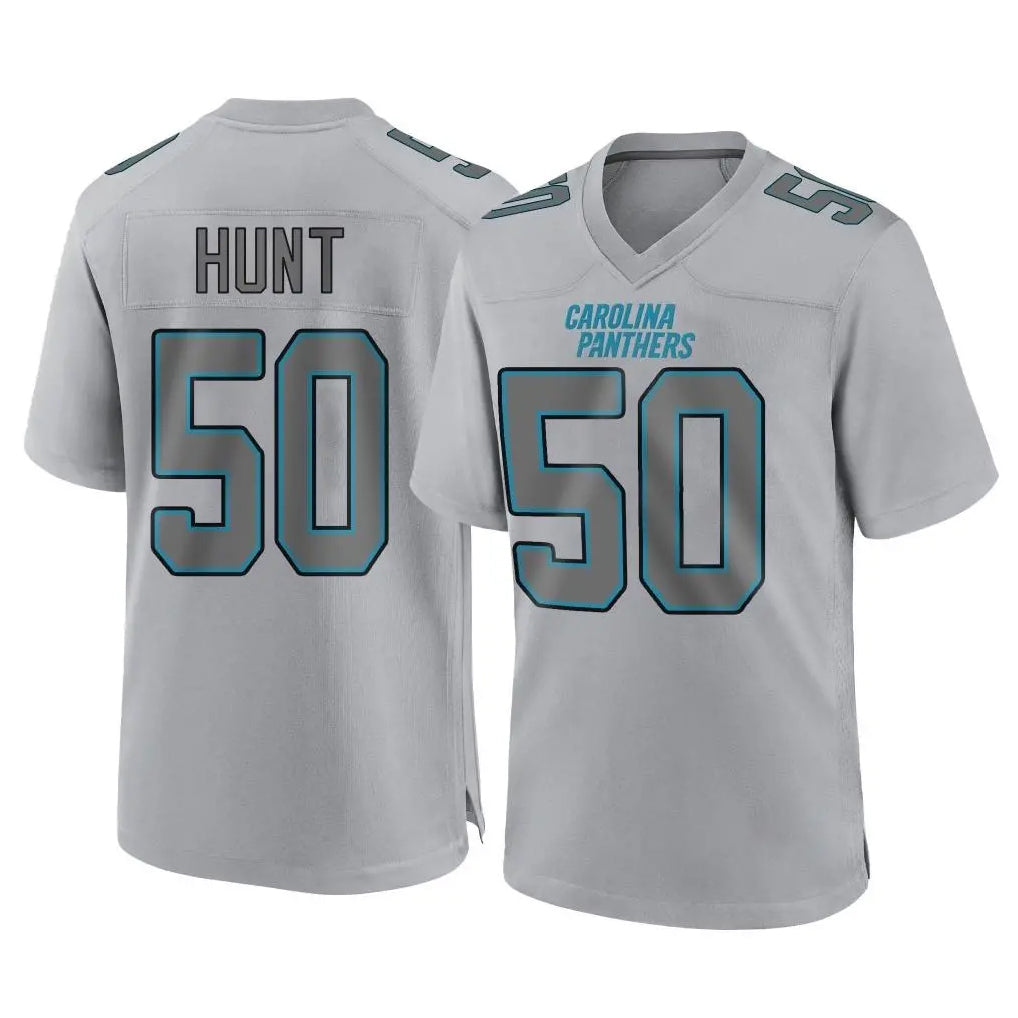 Pkot C.Panthers #50 Robert Hunt Player Gray Atmosphere Fashion Game Stitched Jerseys