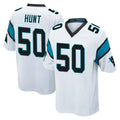 Pkot C.Panthers #50 Robert Hunt Player White Game Stitched Jerseys