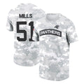 Pkot C.Panthers #51 Sam Mills Player Arctic Camo Salute to Service T-Shirt Hoodies Stitched Jerseys