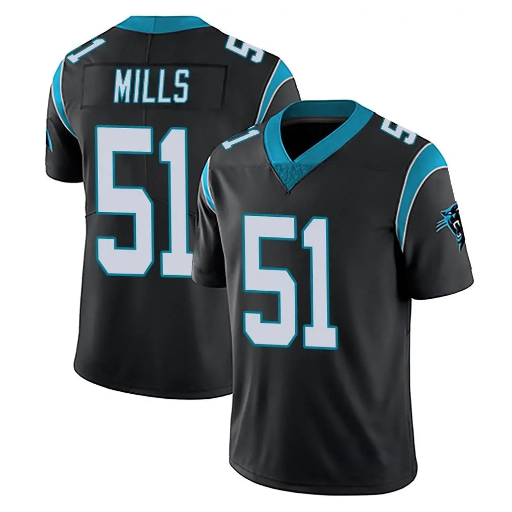 Pkot C.Panthers #51 Sam Mills Player Black Vapor Untouchable Limited Game Stitched Jerseys