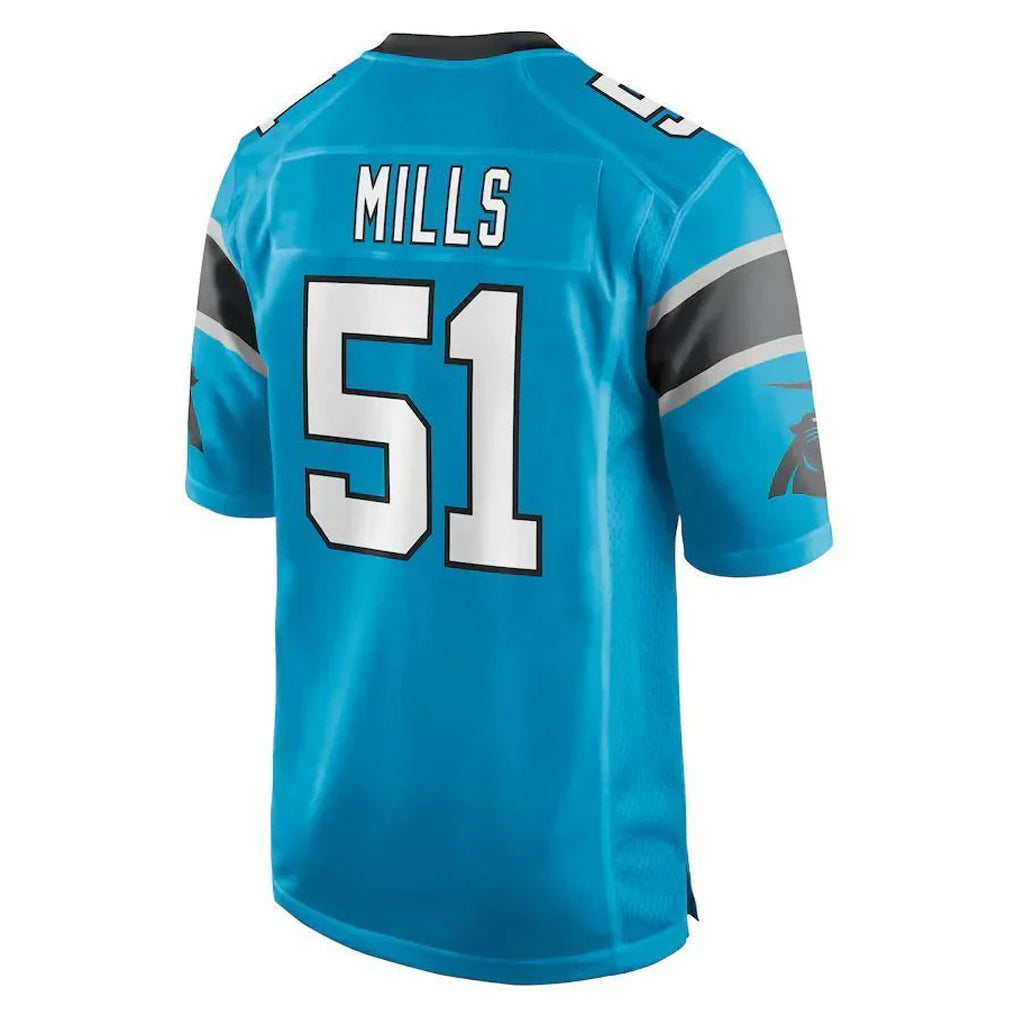 Pkot C.Panthers #51 Sam Mills Player Blue Game Stitched Jerseys