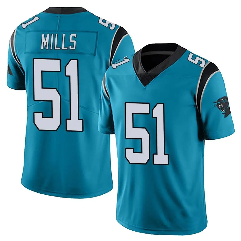 Pkot C.Panthers #51 Sam Mills Player Blue Vapor Untouchable Limited Game Stitched Jerseys