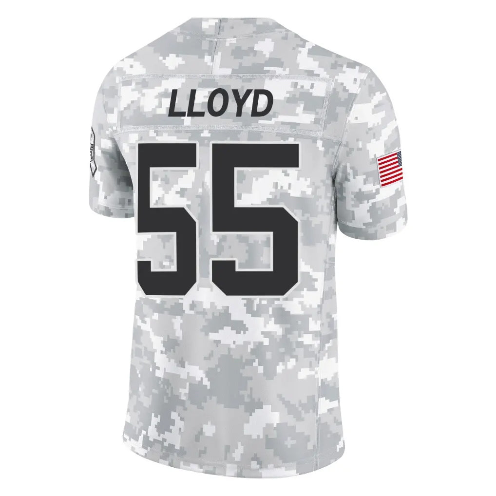 Pkot C.Panthers #55 Devin Lloyd Player Arctic Camo Salute to Service Limited Game Stitched Jerseys