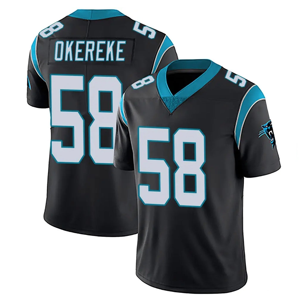 Pkot C.Panthers #58 Bobby Okereke Player Black Limited Home Game Stitched Jerseys