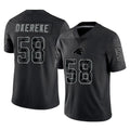 Pkot C.Panthers #50 Robert Hunt Player Black Limited Reflective Game Stitched Jerseys