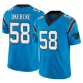 Pkot C.Panthers #58 Bobby Okereke Player Blue Vapor F.U.S.E. Limited Home Game Stitched Jerseys